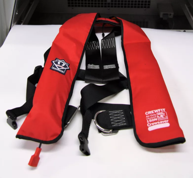 image shows life jacket testing in the uk
